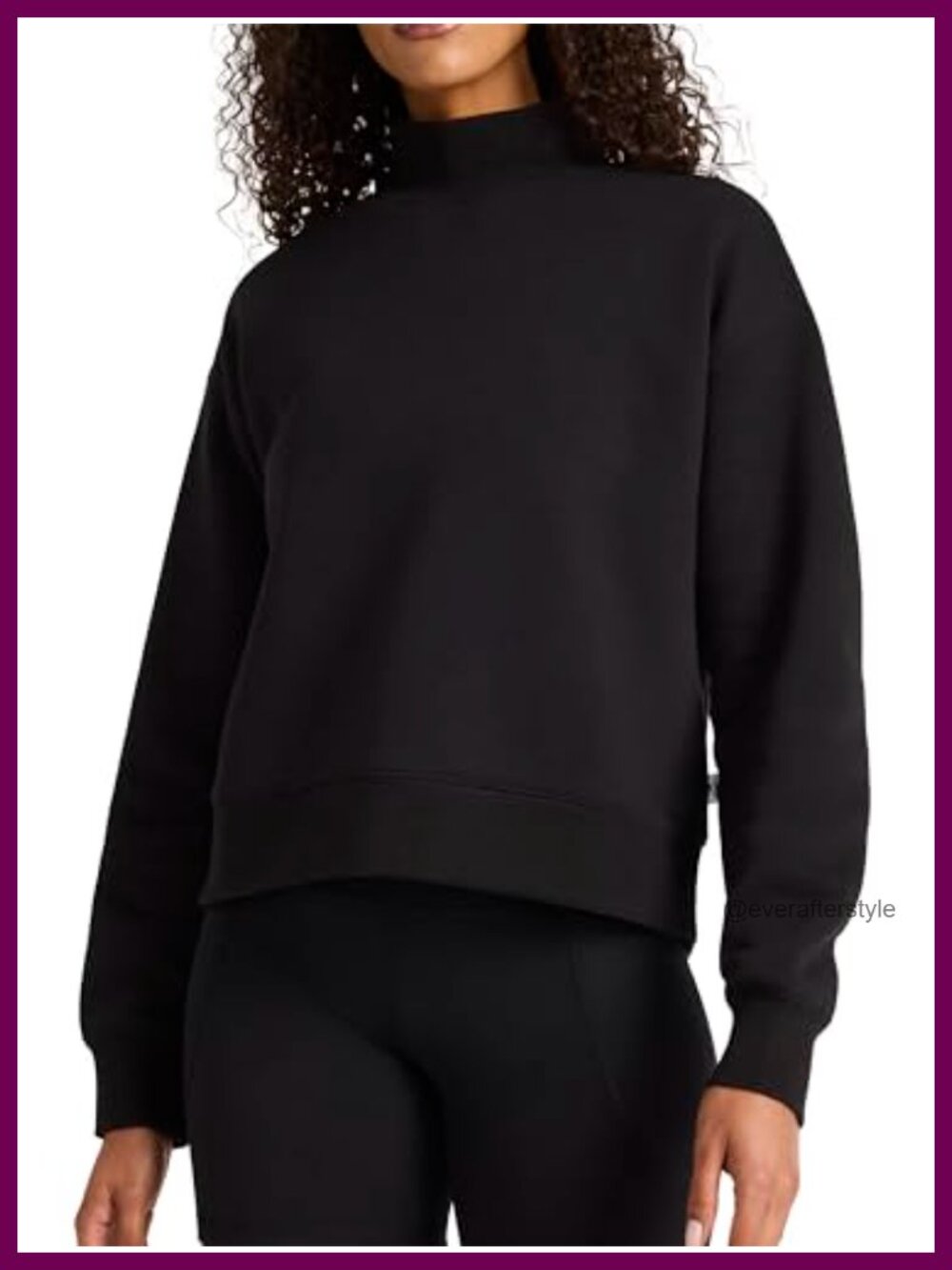 Reebok Vector Mock Neck Sweatshirt Cotton-Poly Midweight Pullover